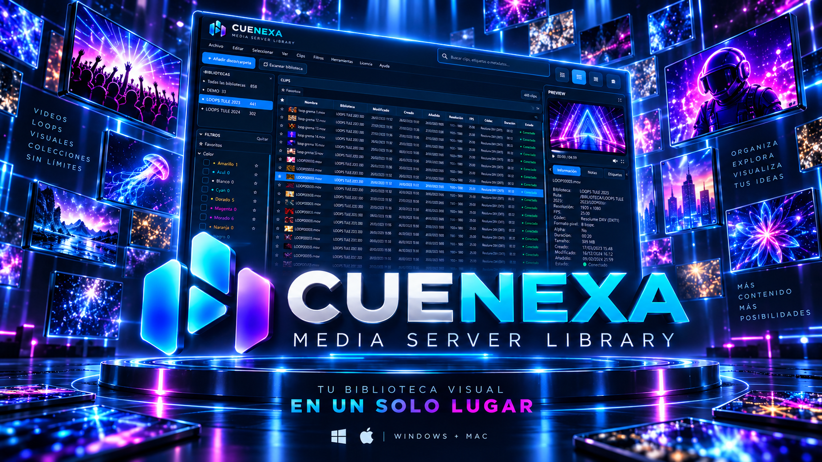 CUENEXA — Media Server Library